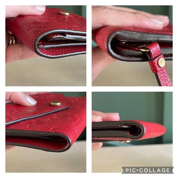 Louis Vuitton Empreinte Curieuse Leather Wallet Red Cerise SP1175 - Picture 14 of 15